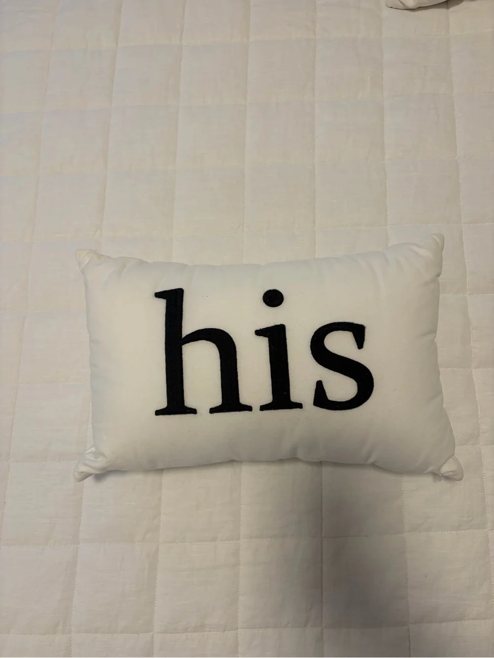Accent pillow Bundle - His & Hers Decorative Pillow Set - White and Black